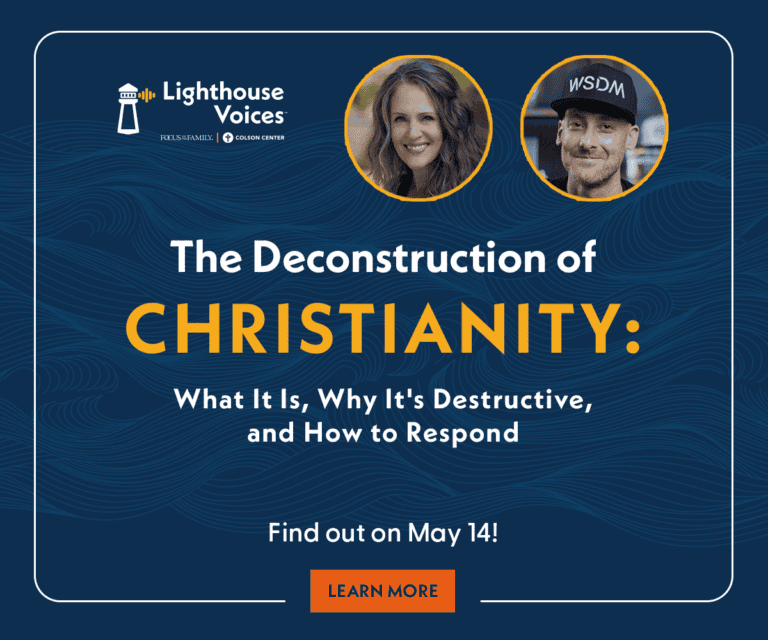 Promotional ad for Lighthouse Voices event
