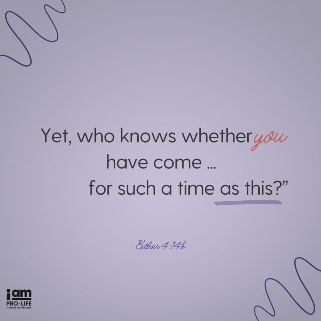 What does the Bible say about abortion is dealt with in Esther 4:14b